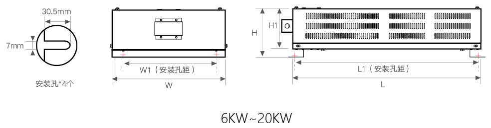 MBRB電阻箱產(chǎn)品尺寸圖 MBRB電阻箱產(chǎn)品尺寸圖